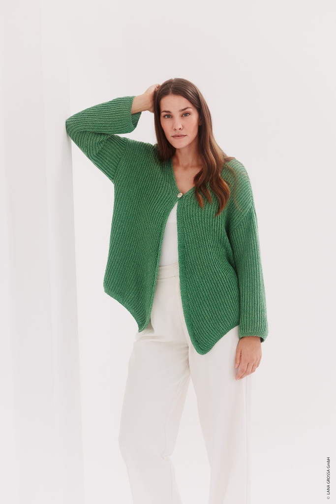 Vest met halve patentsteek in Alta Moda Cotolana | Lana Grossa