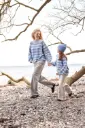 Top Down kindertrui met streepmotief en raglanmouwen in Cool Wool Big Mélange | Lana Grossa