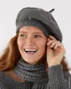 Barret met spitse punt in Cool Wool Big Melange | Lana Grossa