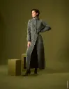 Wikkelrok met patentmotief in Cashmere 16 Fine | Lana Grossa