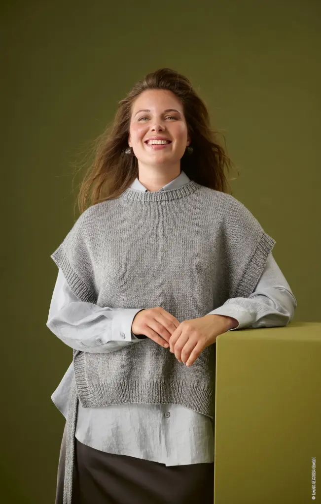 Debardeur met striklinten in Baco Bamboo | Lana Grossa