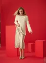 Top-down off-shoulder trui met raglanmouwen in Chiaro | Lana Grossa