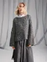 Trui met brede mouwen in Mohair di Gio & Cosmo | Lana Grossa