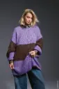 Tuniek met brede streep in Mohair di Gio | Lana Grossa