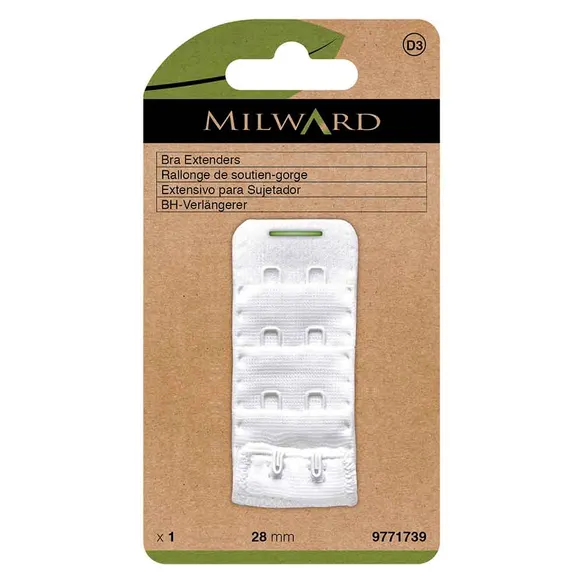 BH Verlengstuk 28mm 2 haken wit | Milward