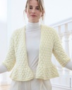 Vest met fantasiesteek en rokpanden in Winter Softness & Cosi | Lana Grossa