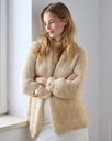 Vest met raglanmouwen en sjaalkraag in Filo di Gio & Perlina | Lana Grossa
