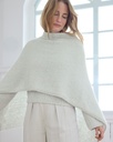 Ruime poncho in Alpaca Air II | Lana Grossa