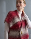 Oversized mouwloos vest in Basta Mista | Lana Grossa