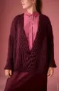 Trui met zeer diepe v-hals en halve patentsteek in Cool Merino | Lana Grossa