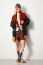 Vest met brede strepen in Baby Furry - herfsttinten | Lana Grossa