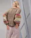 Trui met structuren in Baby Chain & Orsetto | Lana Grossa